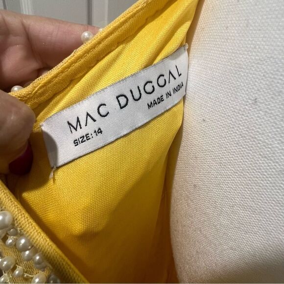 Mac Duggal style 93741 One Shoulder High Low Dress  size 14 NWT - Picture 6 of 16